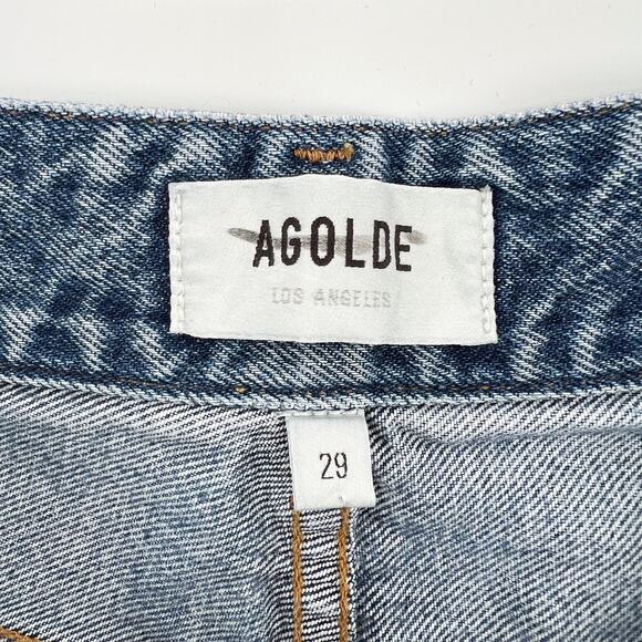 AGOLDE Darted Balloon Baggy Jeans Women’s Size 29 Navigate Ultra High Rise - Picture 4 of 6